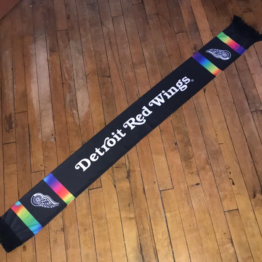 Detroit Red Wings Rainbow Accent‎ Scarf